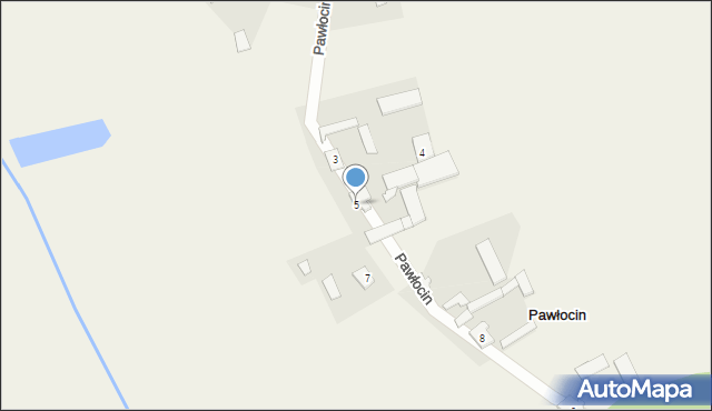 Pawłocin, Pawłocin, 5, mapa Pawłocin