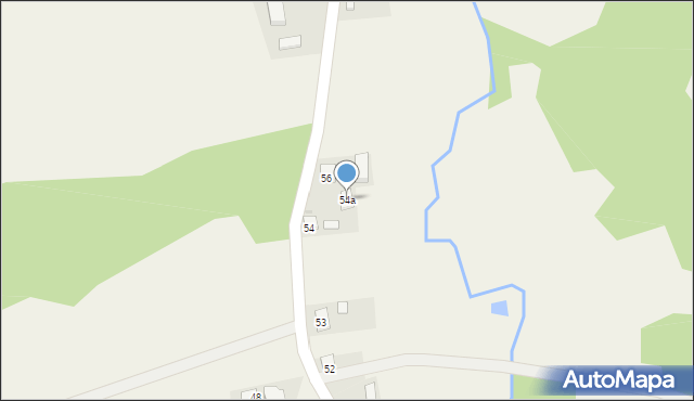 Pawłokoma, Pawłokoma, 54a, mapa Pawłokoma