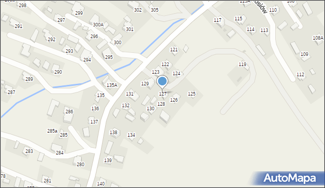 Pawłosiów, Pawłosiów, 127, mapa Pawłosiów