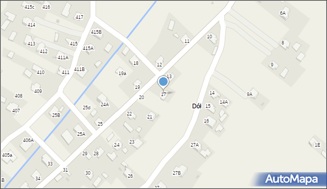 Pawłosiów, Pawłosiów, 17, mapa Pawłosiów