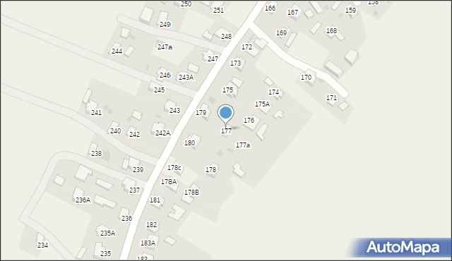 Pawłosiów, Pawłosiów, 177, mapa Pawłosiów