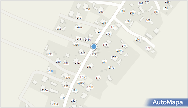 Pawłosiów, Pawłosiów, 179, mapa Pawłosiów