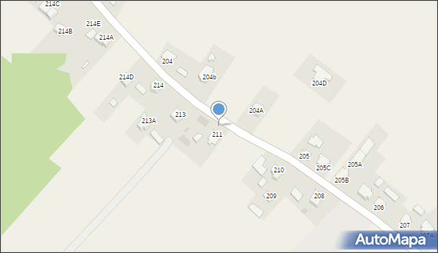 Pawłosiów, Pawłosiów, 212, mapa Pawłosiów