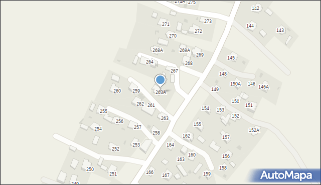 Pawłosiów, Pawłosiów, 263A, mapa Pawłosiów