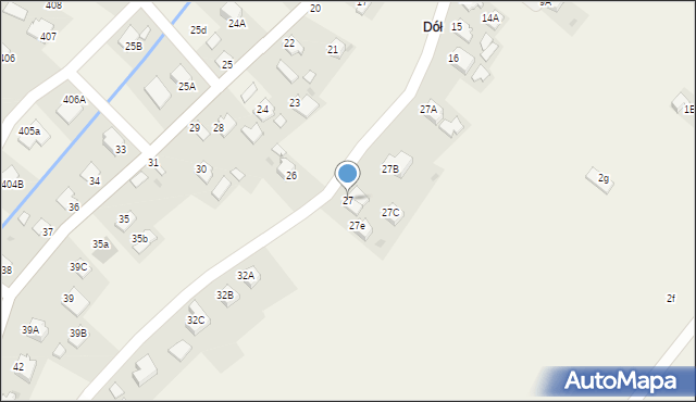 Pawłosiów, Pawłosiów, 27, mapa Pawłosiów