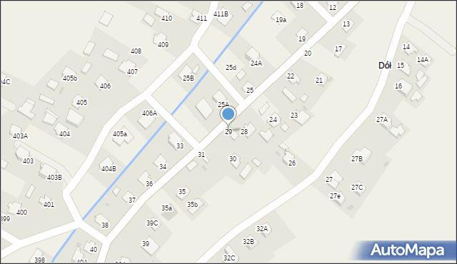 Pawłosiów, Pawłosiów, 29, mapa Pawłosiów