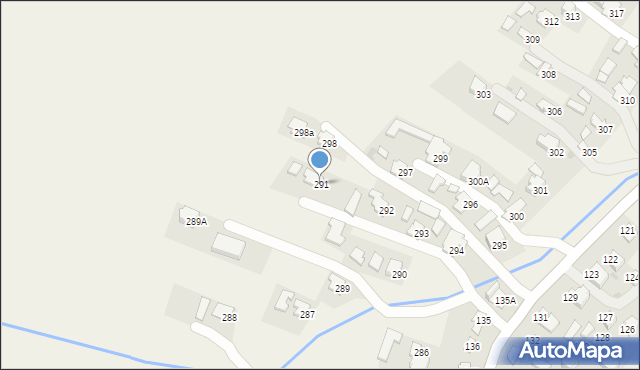 Pawłosiów, Pawłosiów, 291, mapa Pawłosiów