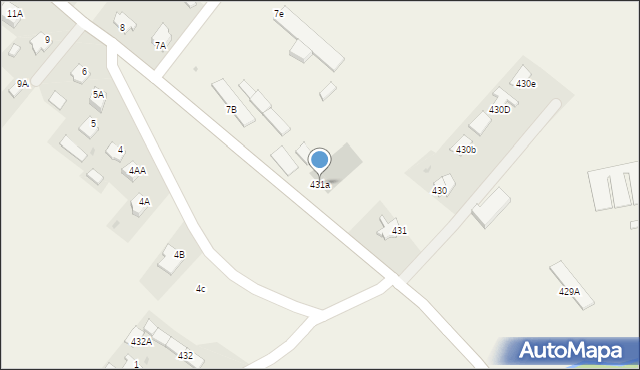 Pawłosiów, Pawłosiów, 431a, mapa Pawłosiów