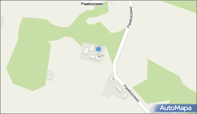Pawłoszewo, Pawłoszewo, 6, mapa Pawłoszewo