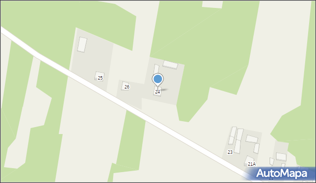 Pawłów, Pawłów, 24, mapa Pawłów