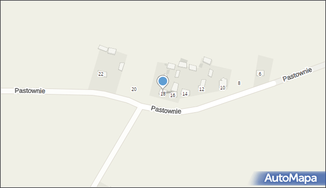 Pawłów, Pastownie, 18, mapa Pawłów