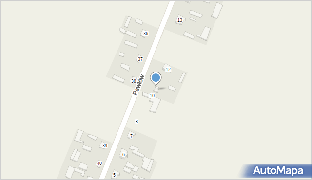 Pawłów, Pawłów, 11, mapa Pawłów