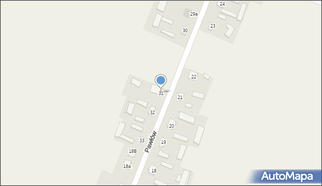 Pawłów, Pawłów, 31, mapa Pawłów