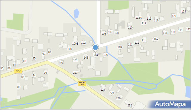 Pawłów, Pawłów, 104, mapa Pawłów