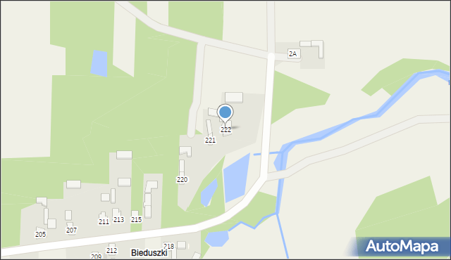 Pawłów, Pawłów, 222, mapa Pawłów