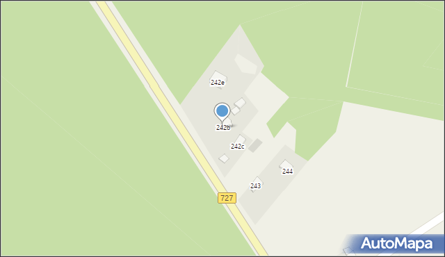 Pawłów, Pawłów, 242b, mapa Pawłów
