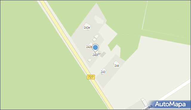 Pawłów, Pawłów, 242c, mapa Pawłów