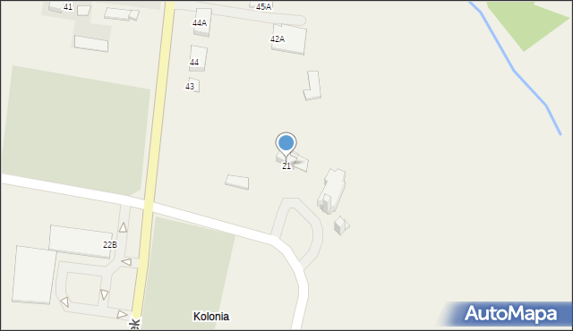 Pawłów, Pawłów, 21, mapa Pawłów