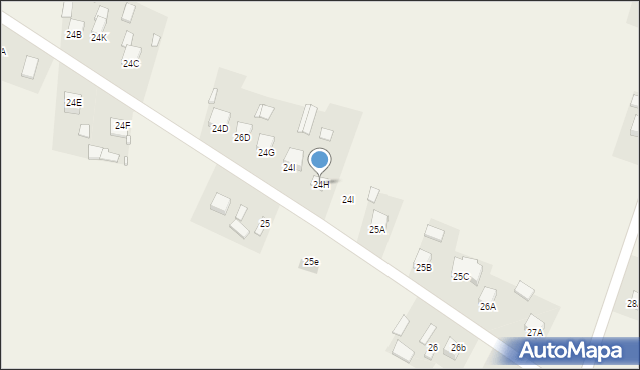 Pawłów, Pawłów, 24H, mapa Pawłów