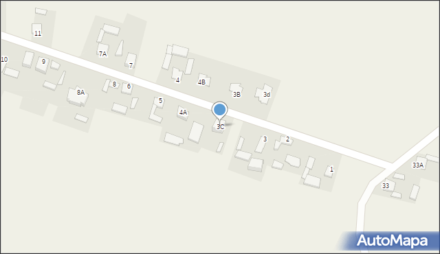 Pawłów, Pawłów, 3C, mapa Pawłów