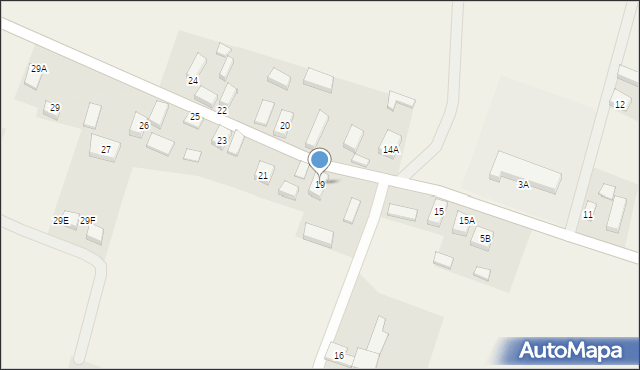 Pawłów, Pawłów, 19, mapa Pawłów