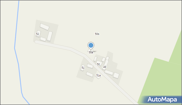 Pawłów, Pawłów, 50a, mapa Pawłów