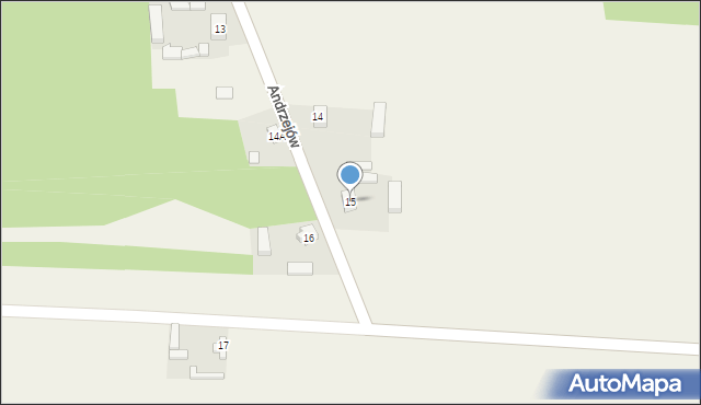 Pawłów, Pawłów, 15, mapa Pawłów