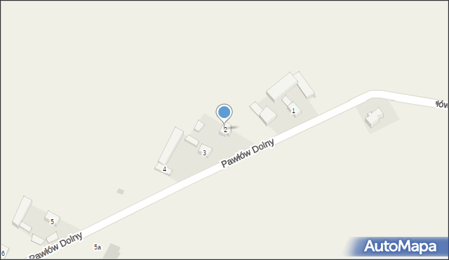 Pawłów Dolny, Pawłów Dolny, 2, mapa Pawłów Dolny