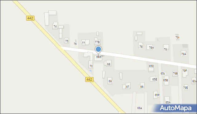 Pawłówek, Pawłówek, 69A, mapa Pawłówek