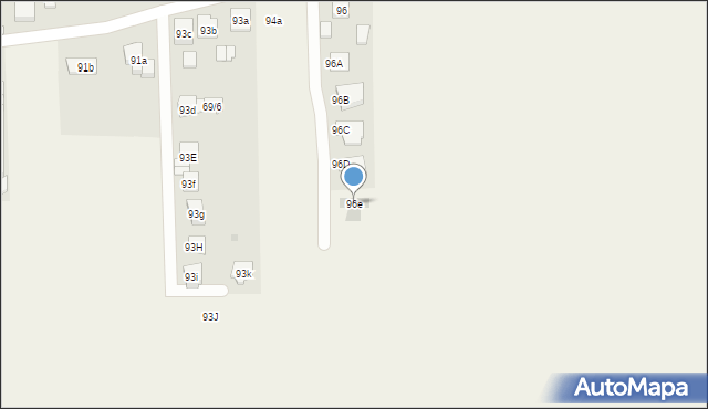 Pawłówek, Pawłówek, 96e, mapa Pawłówek