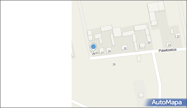 Pawłowice, Pawłowice, 28, mapa Pawłowice