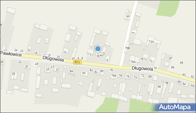 Pawłowice, Pawłowice, 6, mapa Pawłowice