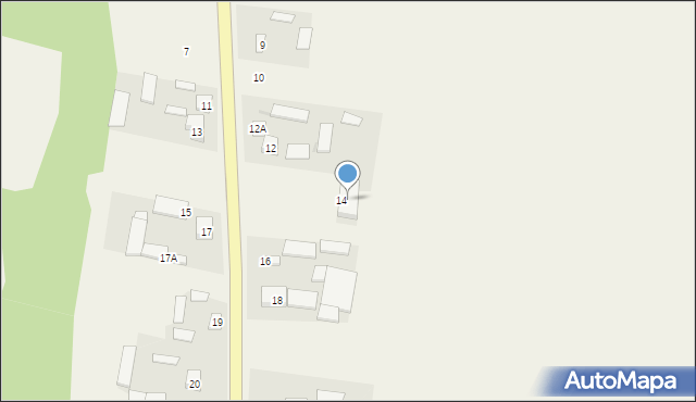 Pawłowice, Pawłowice, 18a, mapa Pawłowice