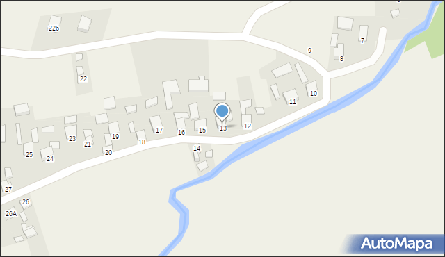 Pawłowice, Pawłowice, 13, mapa Pawłowice