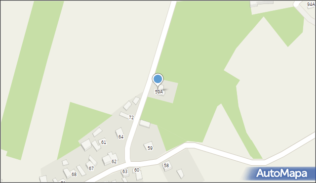 Pawłowice, Pawłowice, 59A, mapa Pawłowice