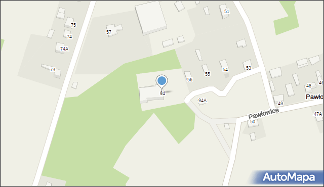 Pawłowice, Pawłowice, 94, mapa Pawłowice