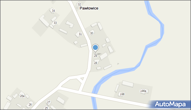 Pawłowice, Pawłowice, 29, mapa Pawłowice