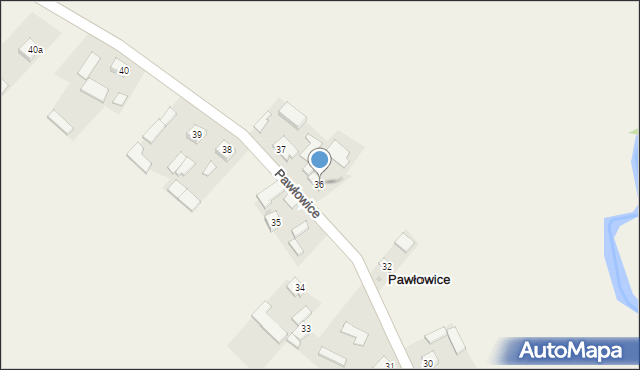 Pawłowice, Pawłowice, 36, mapa Pawłowice