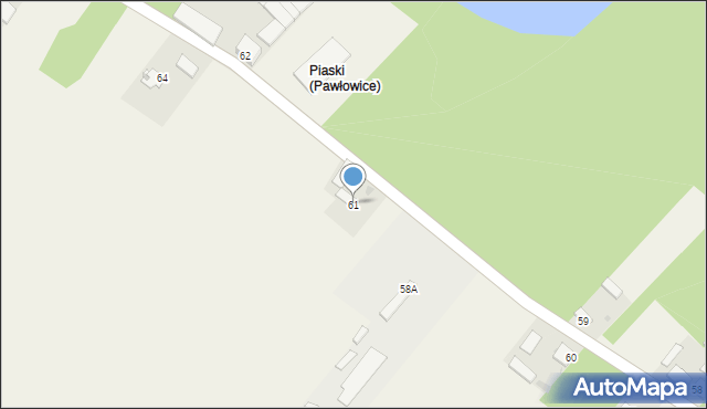 Pawłowice, Pawłowice, 61, mapa Pawłowice