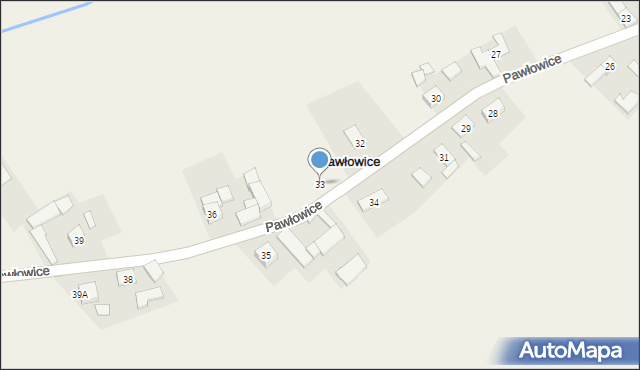 Pawłowice, Pawłowice, 33, mapa Pawłowice