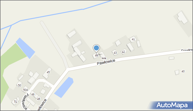 Pawłowice, Pawłowice, 44, mapa Pawłowice