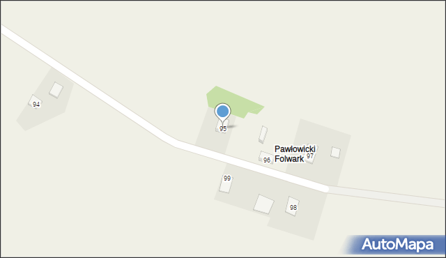 Pawłowice, Pawłowice, 95, mapa Pawłowice