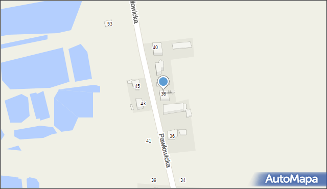 Pawłowice, Pawłowicka, 38, mapa Pawłowice
