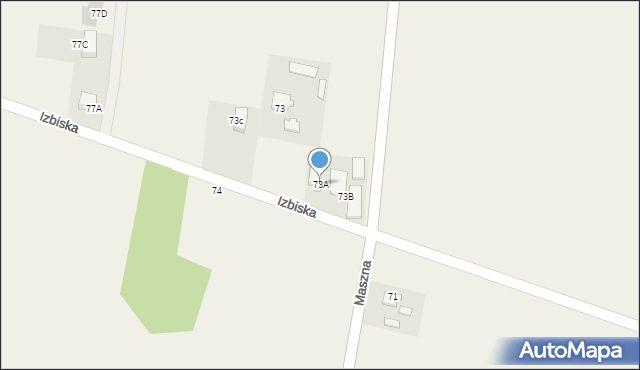 Pawłowice, Pawłowice, 73A, mapa Pawłowice