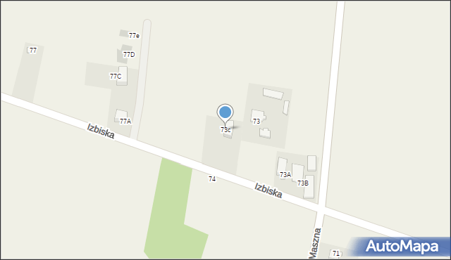 Pawłowice, Pawłowice, 73c, mapa Pawłowice