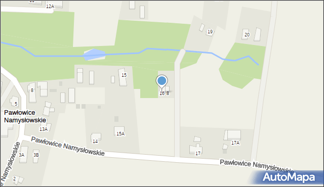 Pawłowice Namysłowskie, Pawłowice Namysłowskie, 16, mapa Pawłowice Namysłowskie