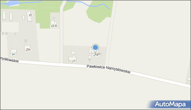 Pawłowice Namysłowskie, Pawłowice Namysłowskie, 17A, mapa Pawłowice Namysłowskie