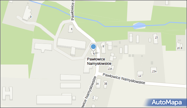 Pawłowice Namysłowskie, Pawłowice Namysłowskie, 5, mapa Pawłowice Namysłowskie