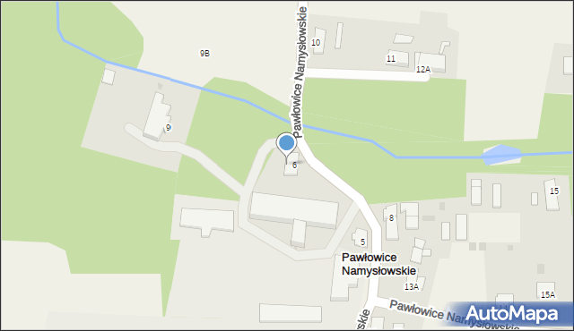 Pawłowice Namysłowskie, Pawłowice Namysłowskie, 6B, mapa Pawłowice Namysłowskie