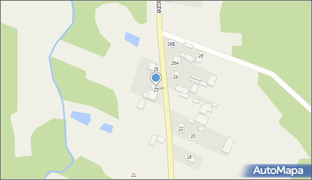 Pawłowicze, Pawłowicze, 23, mapa Pawłowicze